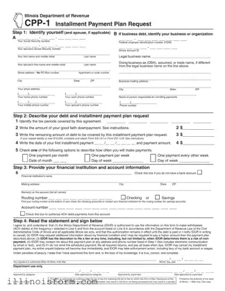 Fill a Valid Illinois Cpp 1 Template