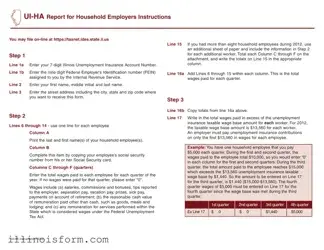 Fill a Valid Illinois Ui Ha Template